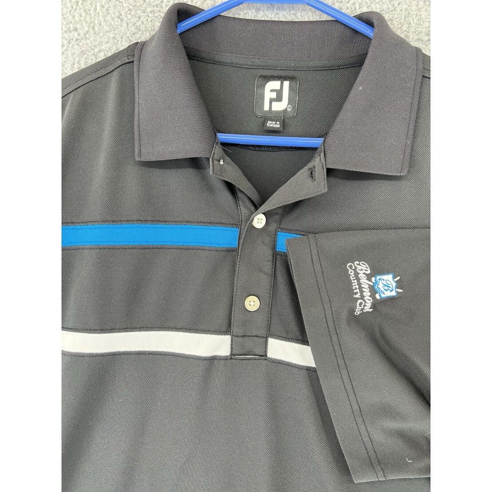 Footjoy FJ Golf Polo Shirt Mens‎ Large Multicolor Performance Stretch